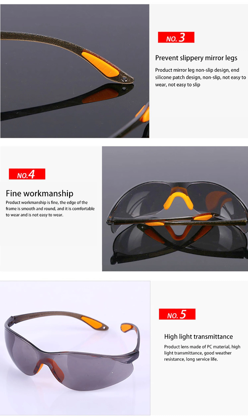 Anti-Fog, Anti-Spatter, Dust-Proof Safety Glasses